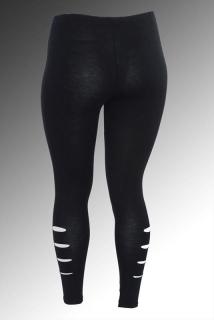 Schwarze Lasergeschnittene Leggings